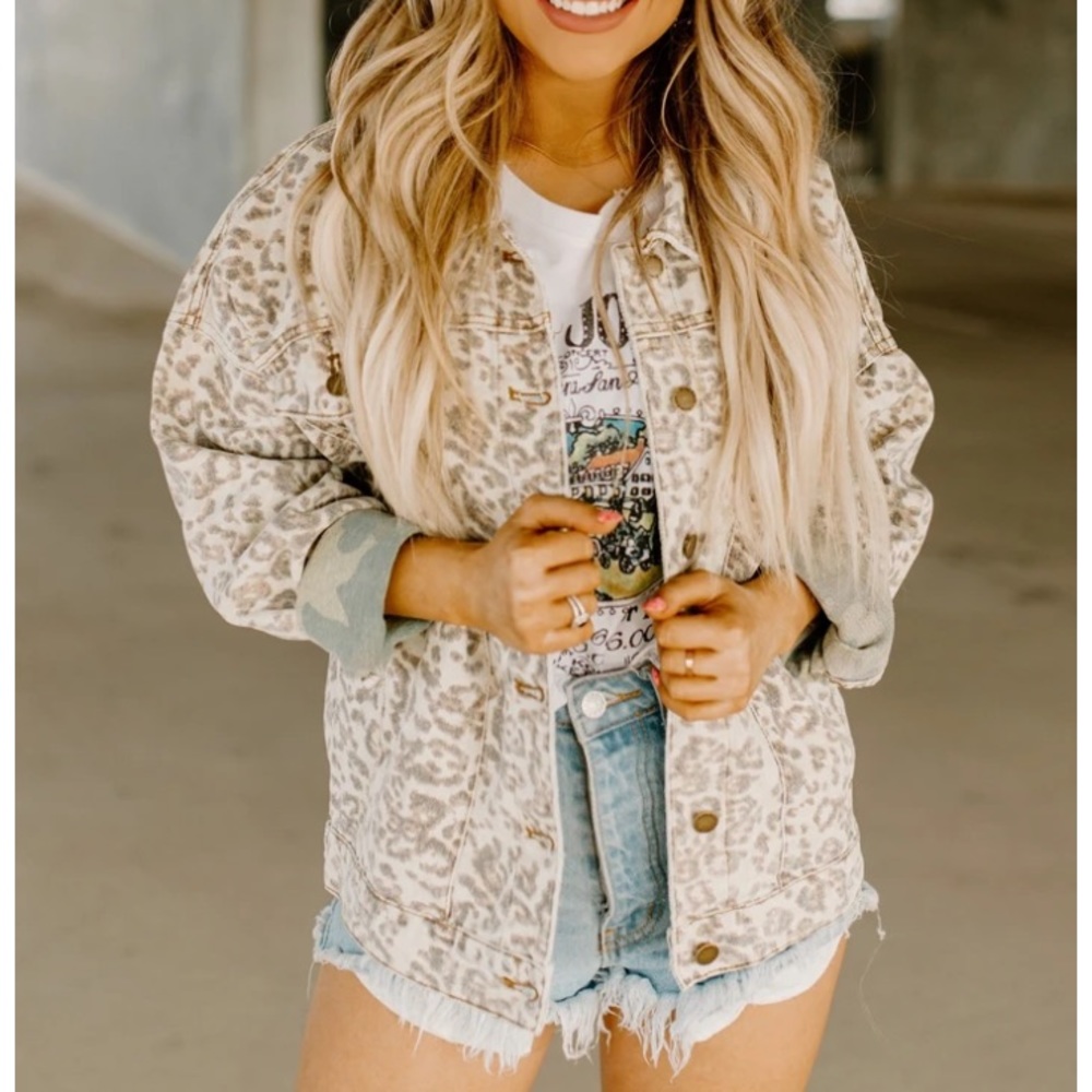 Cheetah Denim Jacket